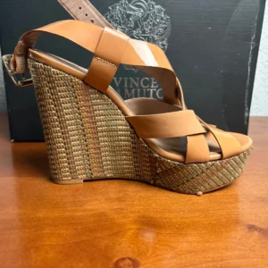 Vince Camuto VC-HATTIE Bellini Patent Strappy Platform Wedge Sandals Size 4.5M – photo 4