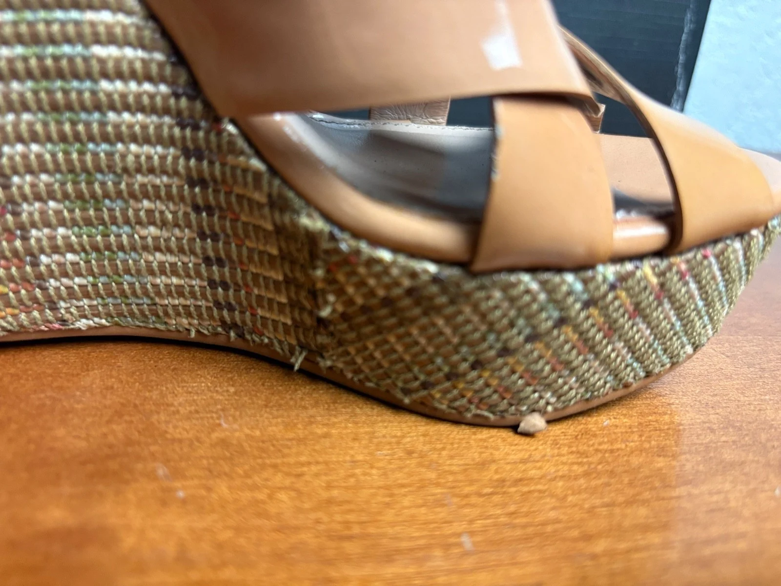 Vince Camuto VC-HATTIE Bellini Patent Strappy Platform Wedge Sandals Size 4.5M – photo 5
