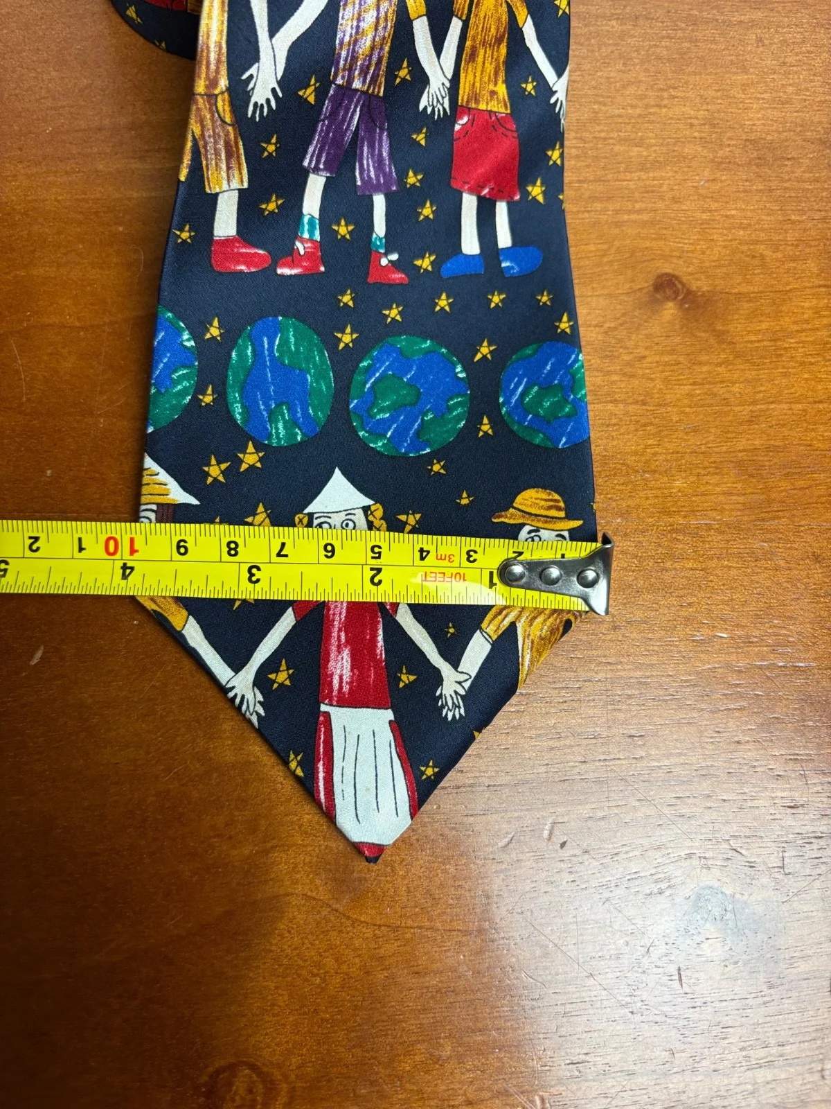 Save The Children Silk Tie Vintage Renee Age 9 Our Planet Our People – photo 2
