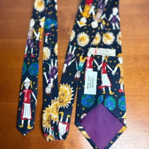 Save The Children Silk Tie Vintage Renee Age 9 Our Planet Our People – photo 5
