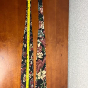 Lot of 2 Vintage Disney Mickey Mouse Silk Neckties Floral Paisley Black – photo 6