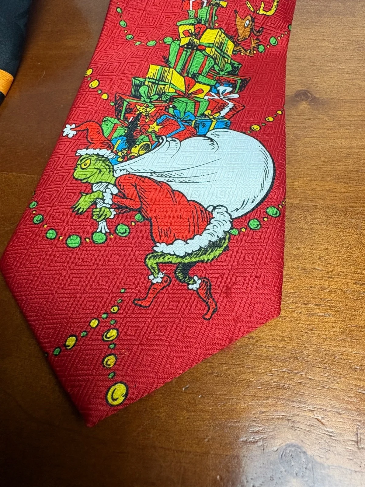 Lot of 2 Vintage Men's Character Ties - Dr. Seuss The Grinch & 1993 Looney Tunes – photo 2