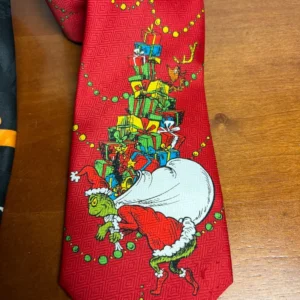 Lot of 2 Vintage Men's Character Ties - Dr. Seuss The Grinch & 1993 Looney Tunes – photo 3