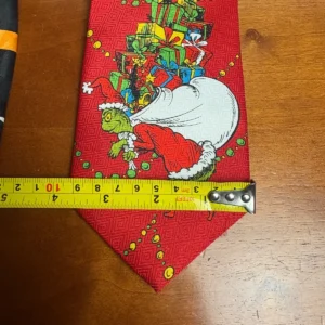 Lot of 2 Vintage Men's Character Ties - Dr. Seuss The Grinch & 1993 Looney Tunes – photo 4