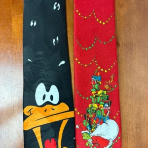 Lot of 2 Vintage Men's Character Ties - Dr. Seuss The Grinch & 1993 Looney Tunes – photo 6