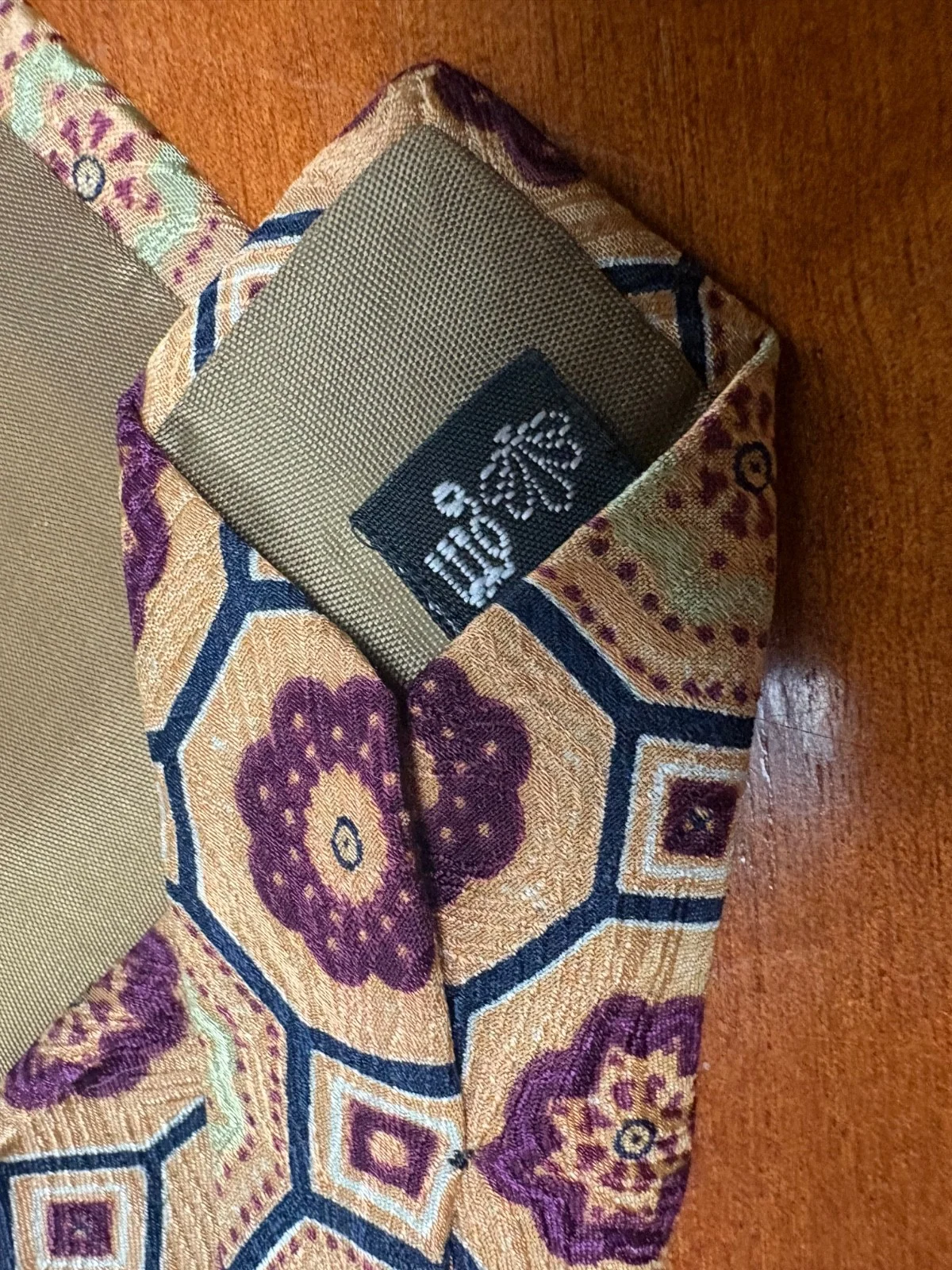 Lot of 2 Gian Marco Venturi Silk Ties Vintage Floral Geometric Made in Italy – photo 10