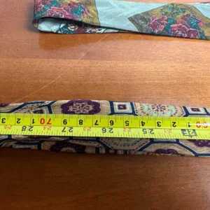 Lot of 2 Gian Marco Venturi Silk Ties Vintage Floral Geometric Made in Italy – photo 6