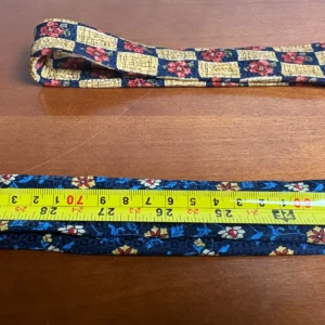 Lot of 2 Addison on Madison Handmade Silk Neckties Floral Checks Blue Yellow – photo 11