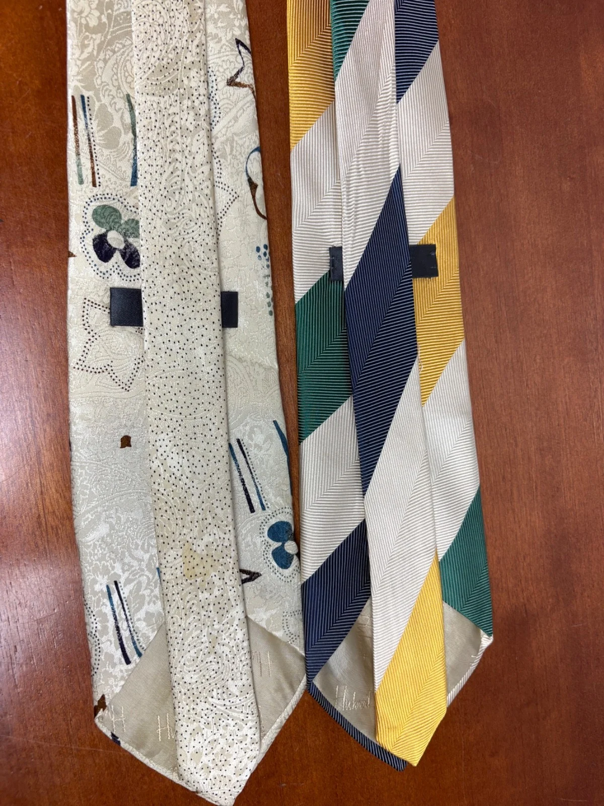 Hubert Milano 100% Silk Tie Lot of 2 Made in Italy – photo 10