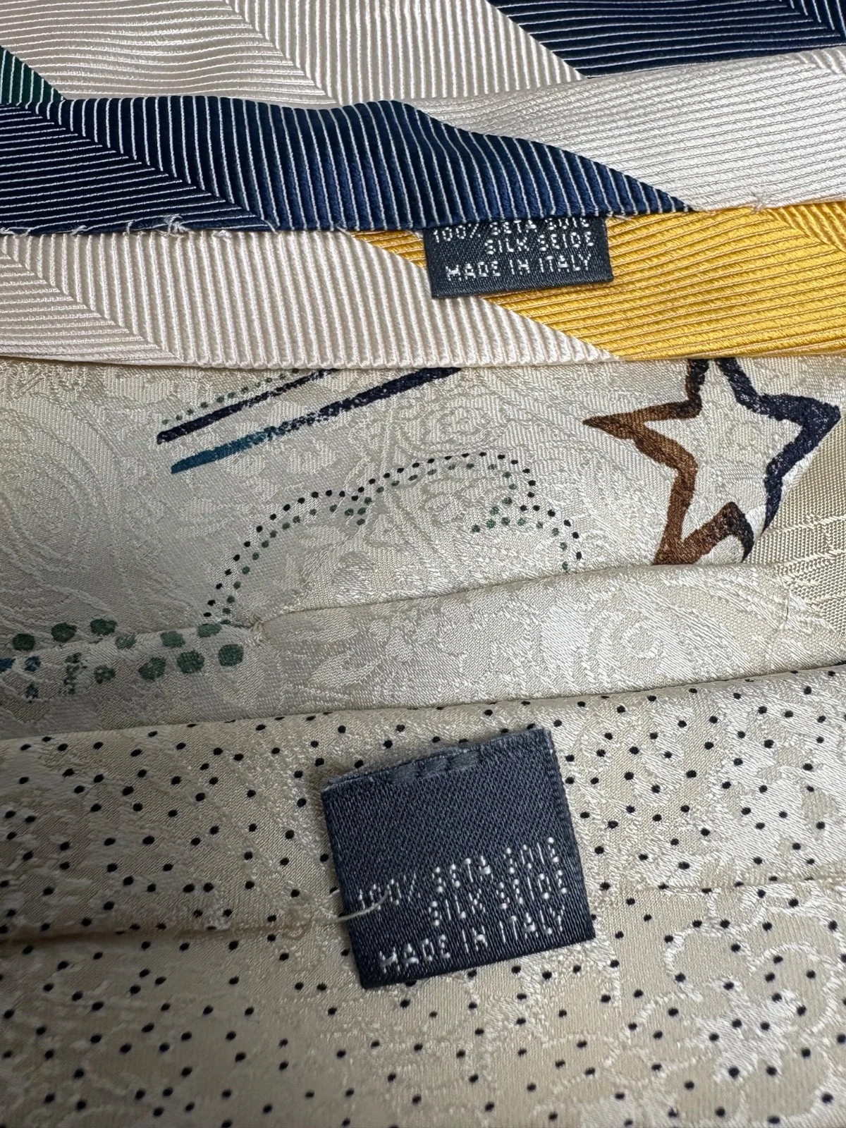 Hubert Milano 100% Silk Tie Lot of 2 Made in Italy – photo 14