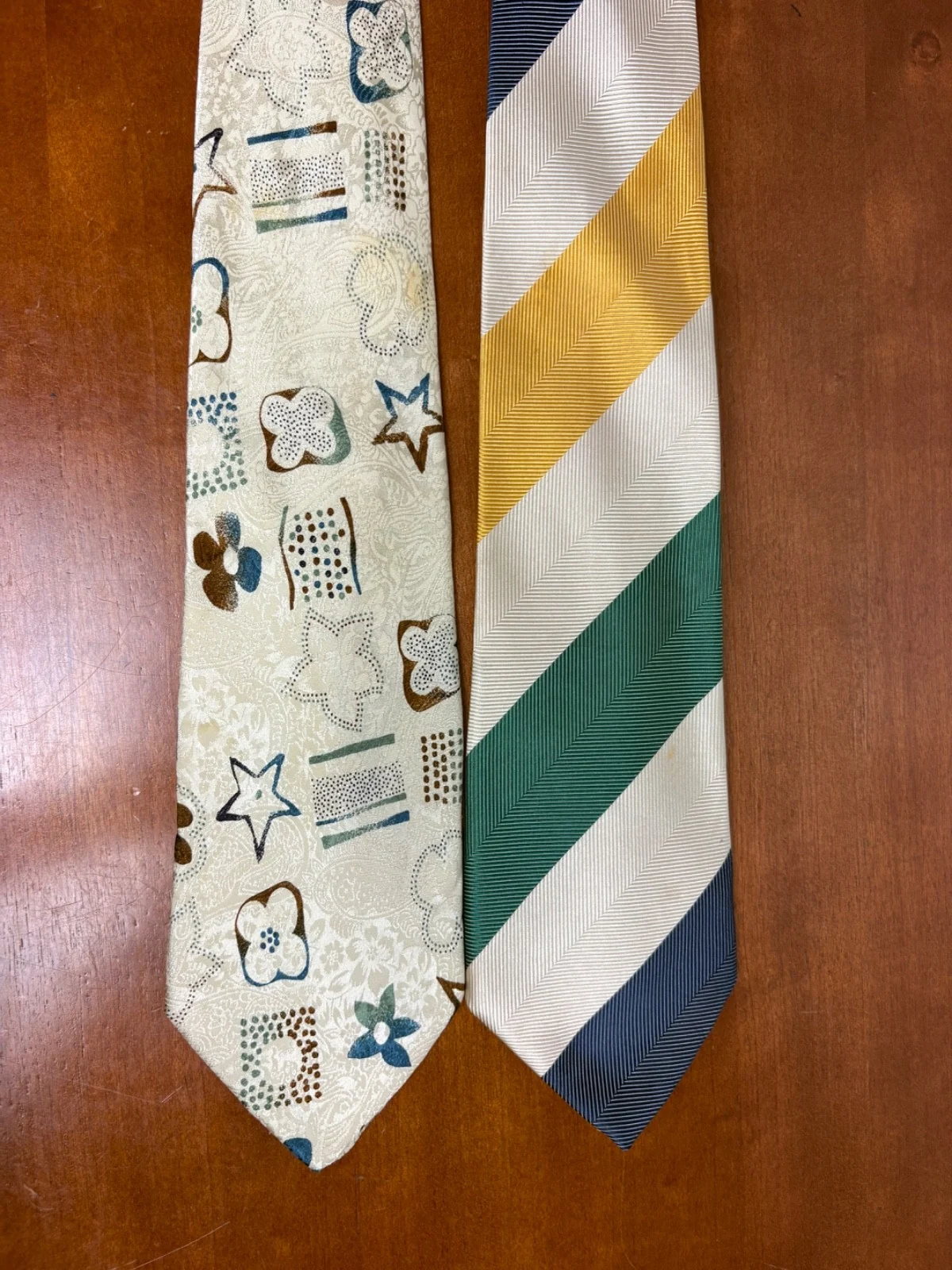 Hubert Milano 100% Silk Tie Lot of 2 Made in Italy – photo 4
