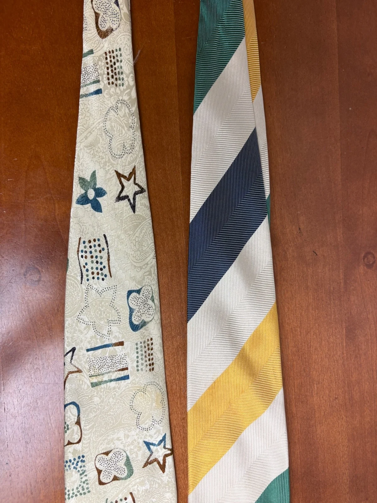 Hubert Milano 100% Silk Tie Lot of 2 Made in Italy – photo 5