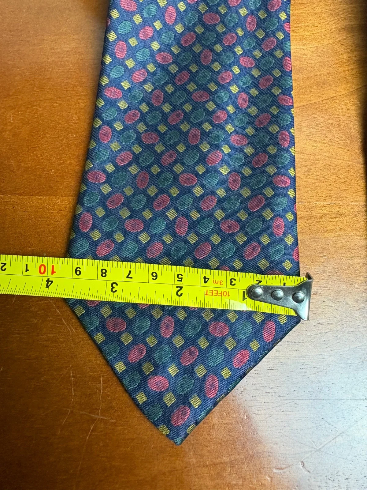 Lot of 2 XMI Silk Ties Hand Made in USA Imported Silk from Italy Geometric – photo 2