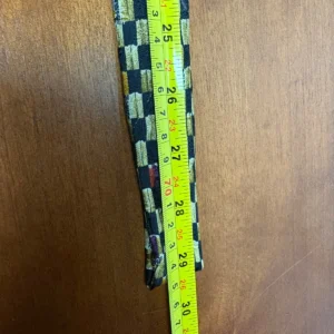Richel Handmade In Spain Silk Tie Geometric Check Floral Gold Black Red – photo 10