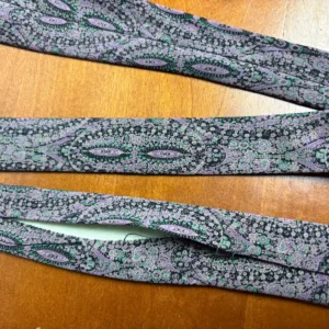 Pal Zileri Italy Silk Tie Purple Green Floral Paisley Geometric Luxury Necktie – photo 5