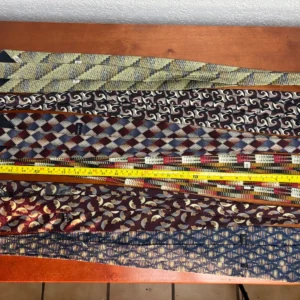 Jhane Barnes Silk Necktie Lot 6 Vintage Geometric Abstract Patterns Designer Tie – photo 14