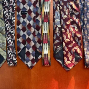 Jhane Barnes Silk Necktie Lot 6 Vintage Geometric Abstract Patterns Designer Tie – photo 16