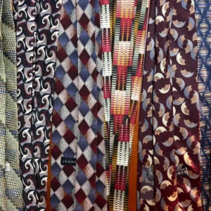 Jhane Barnes Silk Necktie Lot 6 Vintage Geometric Abstract Patterns Designer Tie – photo 17