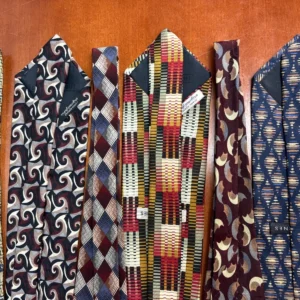 Jhane Barnes Silk Necktie Lot 6 Vintage Geometric Abstract Patterns Designer Tie – photo 18