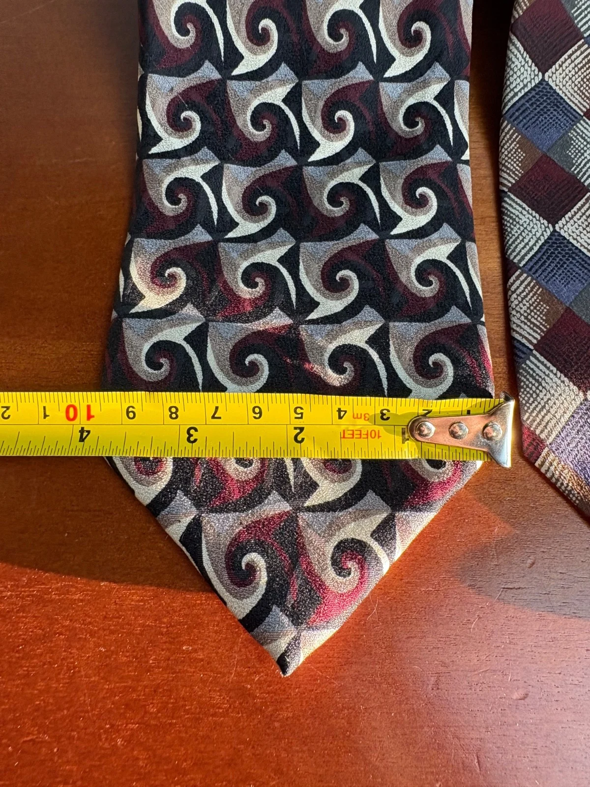 Jhane Barnes Silk Necktie Lot 6 Vintage Geometric Abstract Patterns Designer Tie – photo 2