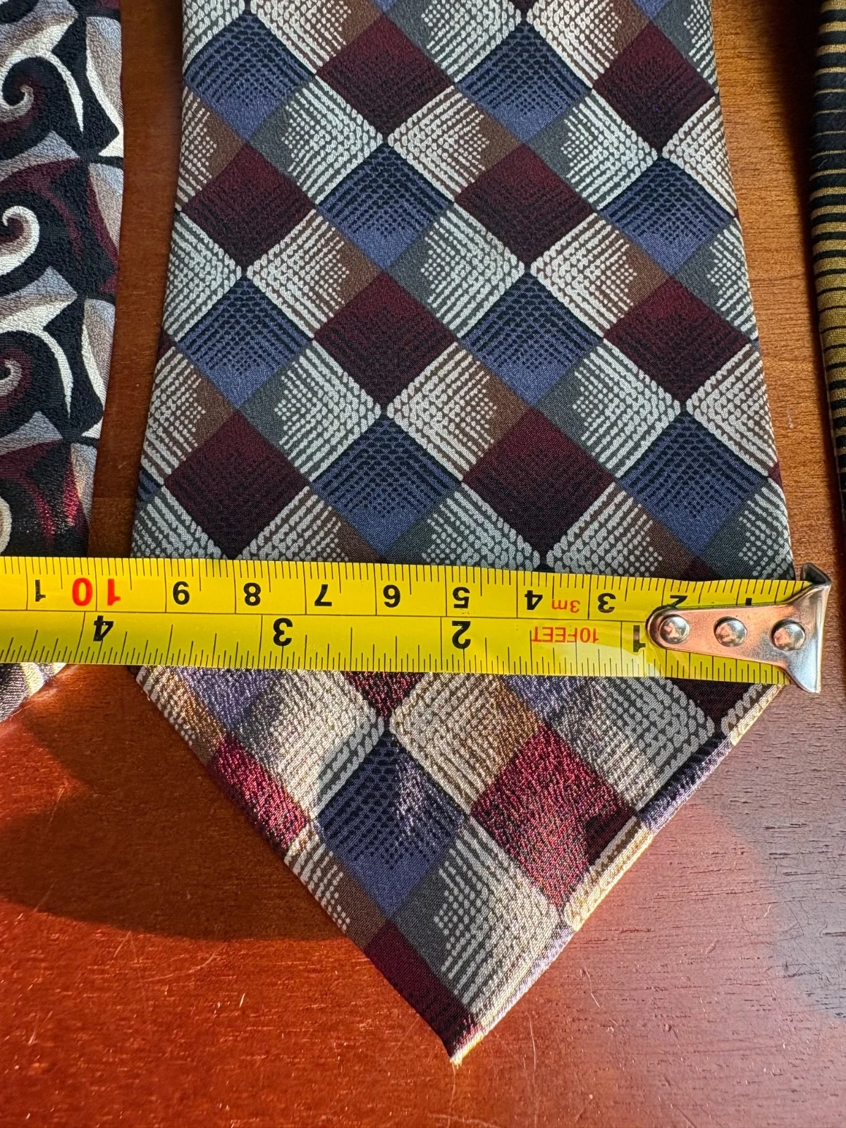Jhane Barnes Silk Necktie Lot 6 Vintage Geometric Abstract Patterns Designer Tie – photo 3