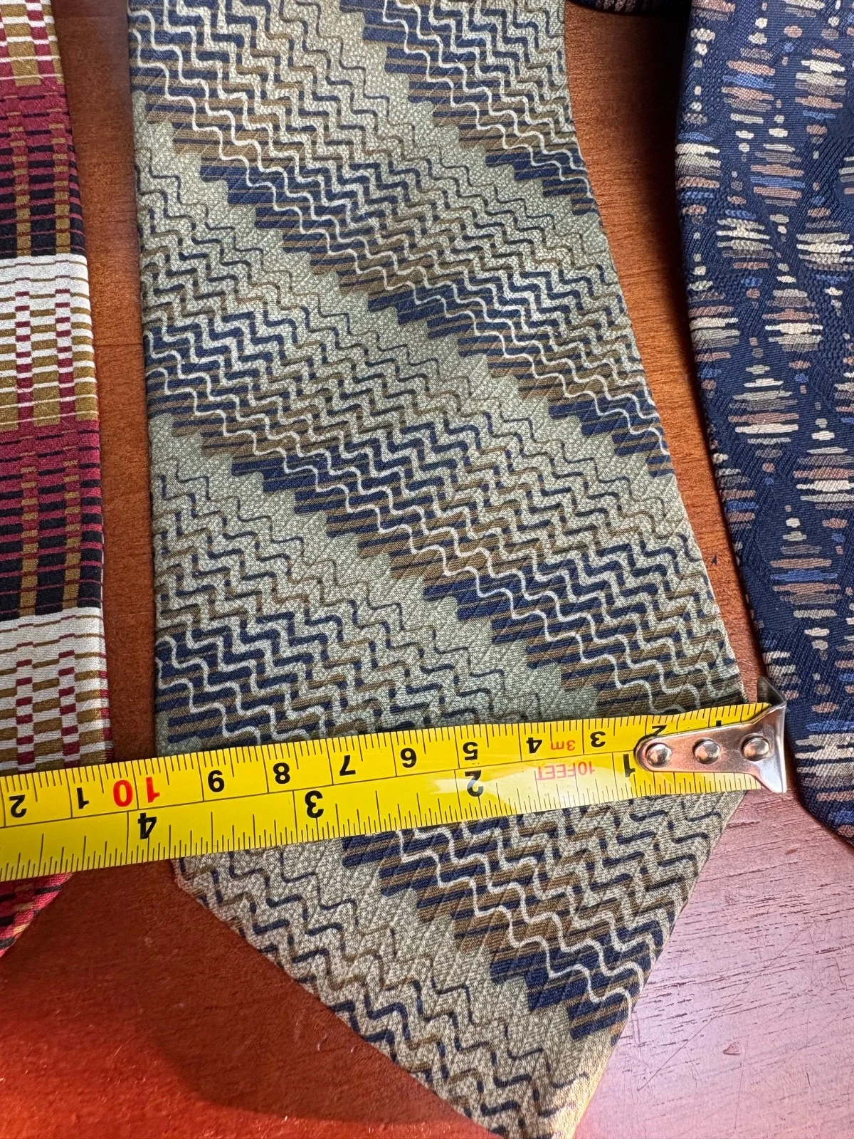 Jhane Barnes Silk Necktie Lot 6 Vintage Geometric Abstract Patterns Designer Tie – photo 5