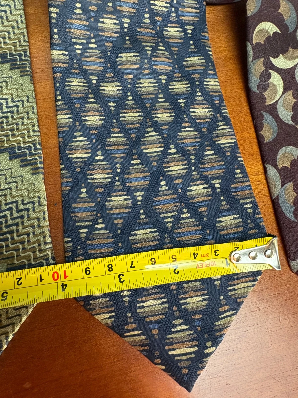 Jhane Barnes Silk Necktie Lot 6 Vintage Geometric Abstract Patterns Designer Tie – photo 6