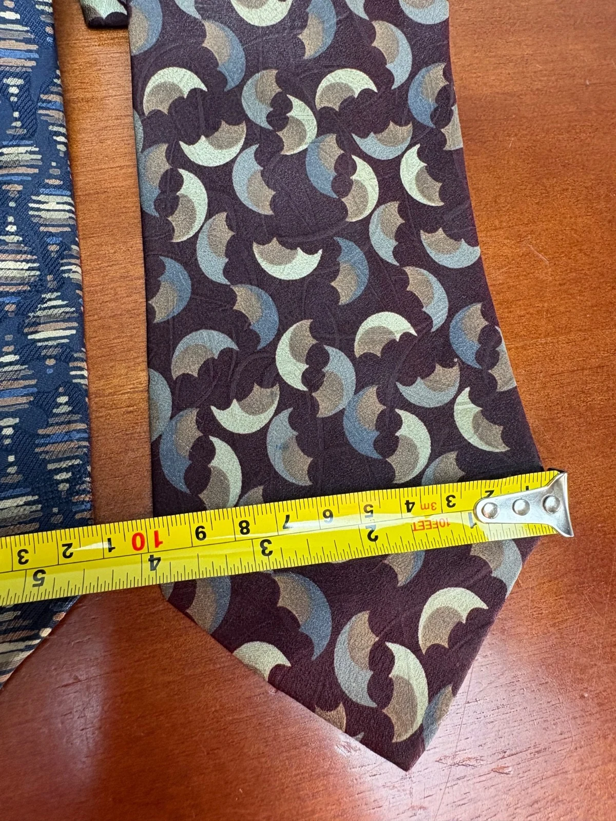 Jhane Barnes Silk Necktie Lot 6 Vintage Geometric Abstract Patterns Designer Tie – photo 7