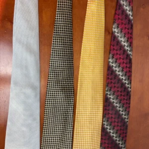 Lot of 4 Joseph & Feiss International 100% Silk Ties Geometric Abstract Patterns – photo 10
