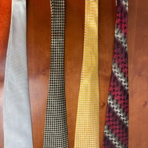 Lot of 4 Joseph & Feiss International 100% Silk Ties Geometric Abstract Patterns – photo 11