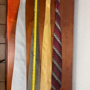 Lot of 4 Joseph & Feiss International 100% Silk Ties Geometric Abstract Patterns – photo 12