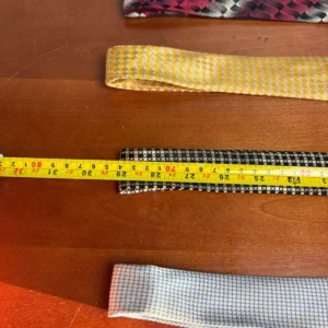 Lot of 4 Joseph & Feiss International 100% Silk Ties Geometric Abstract Patterns – photo 13