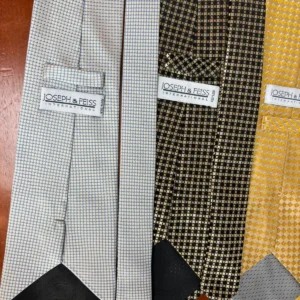 Lot of 4 Joseph & Feiss International 100% Silk Ties Geometric Abstract Patterns – photo 14