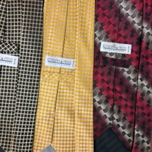 Lot of 4 Joseph & Feiss International 100% Silk Ties Geometric Abstract Patterns – photo 15