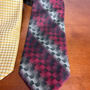 Lot of 4 Joseph & Feiss International 100% Silk Ties Geometric Abstract Patterns – photo 5