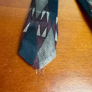 Robert Talbott Best of Class Silk Tie Italy Geometric Abstract Burgundy Gray – photo 19