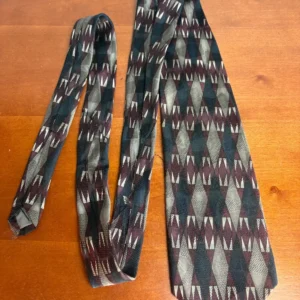 Robert Talbott Best of Class Silk Tie Italy Geometric Abstract Burgundy Gray – photo 5