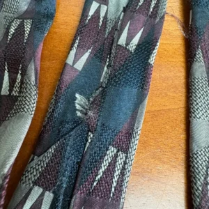 Robert Talbott Best of Class Silk Tie Italy Geometric Abstract Burgundy Gray – photo 6