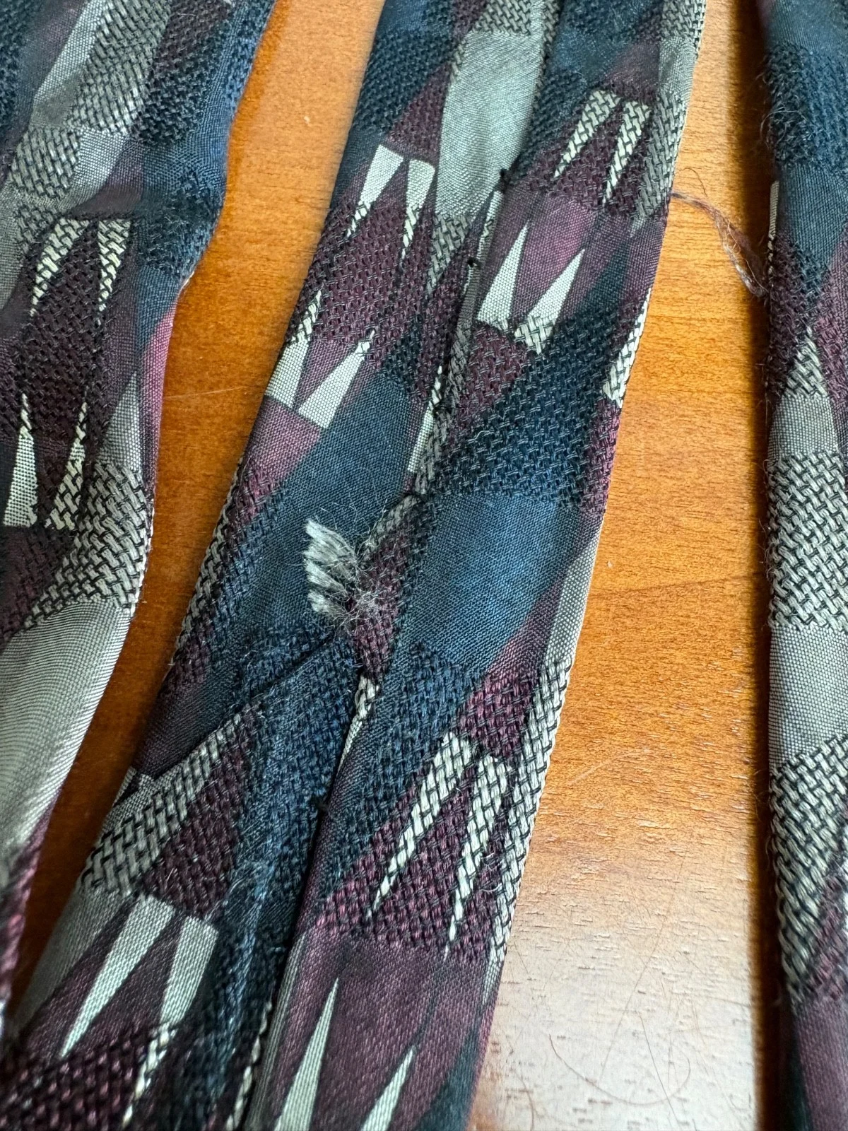 Robert Talbott Best of Class Silk Tie Italy Geometric Abstract Burgundy Gray – photo 6