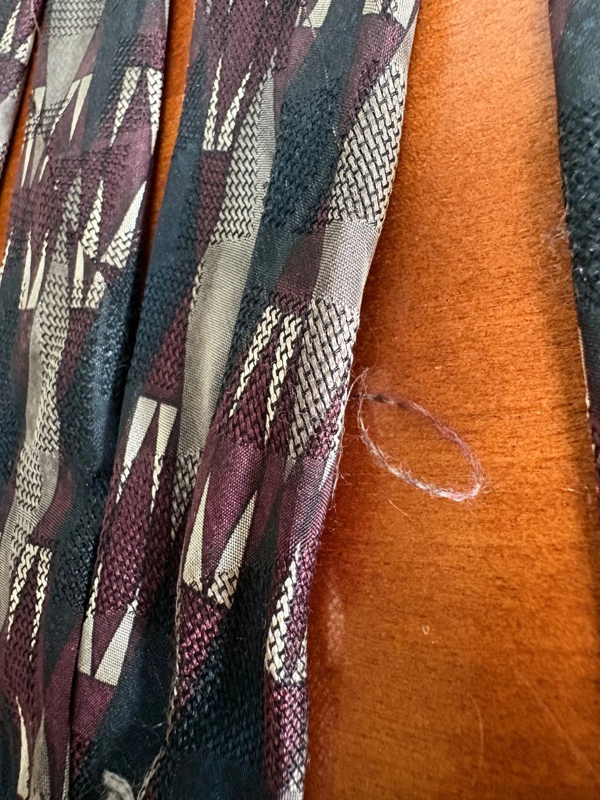 Robert Talbott Best of Class Silk Tie Italy Geometric Abstract Burgundy Gray – photo 7