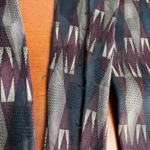 Robert Talbott Best of Class Silk Tie Italy Geometric Abstract Burgundy Gray – photo 9