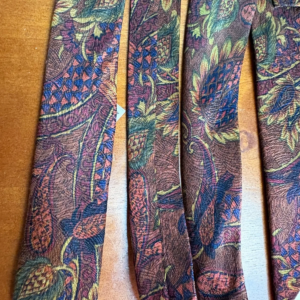 Joseph Abboud Men's Silk Tie Brown Paisley Floral Made in Italy – photo 10