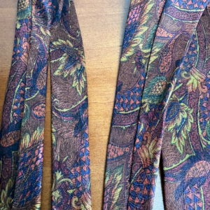 Joseph Abboud Men's Silk Tie Brown Paisley Floral Made in Italy – photo 5