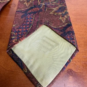 Joseph Abboud Men's Silk Tie Brown Paisley Floral Made in Italy – photo 8