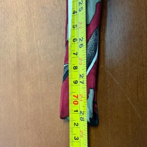 Screenplay by Martin Wong Silk Tie Abstract Geometric Red Green Black – photo 12