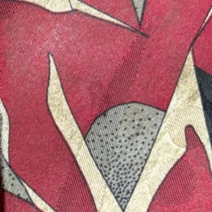 Screenplay by Martin Wong Silk Tie Red Abstract Geometric Vintage Men's Necktie – photo 6