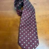 Gianni Versace Silk Tie Burgundy Red Geometric Pattern Made in Italy