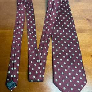 Gianni Versace Silk Tie Burgundy Red Geometric Pattern Made in Italy – photo 12