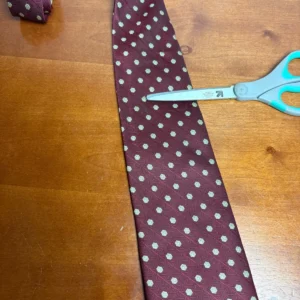 Gianni Versace Silk Tie Burgundy Red Geometric Pattern Made in Italy – photo 7