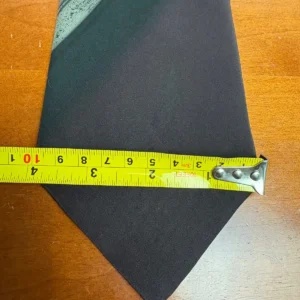 M.R. Murphy Hand Painted Silk Tie Vintage Sage Green Black Abstract Geometric – photo 3